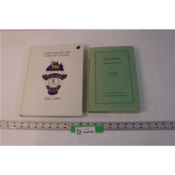 (2) Vintage Books - Soil Survey and History of Elks