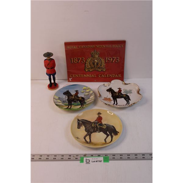 RCMP Memorabilia - Decorative Plates, Calendar