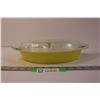 Image 1 : Yellow Pyrex Divided Casserole Dish with Lid