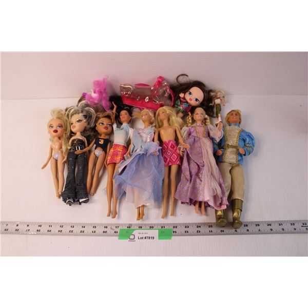 Lot of Barbies and Bratz