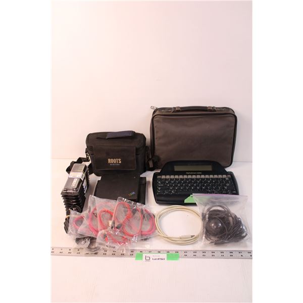 Box of Assorted Electronics - Alphasmart, ext. DVD, Ram (All Working)