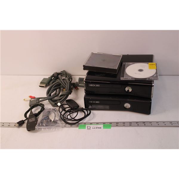Box of Xbox 360 Consoles and Spare Parts (Working)