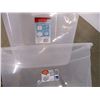 Image 3 : *(2) Clear Totes (No Lids) + 2 Kitchen Containers (1 Lid)