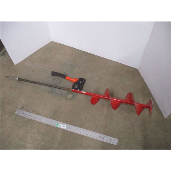 *Eskimo Ice Auger (8") w/ Hatchet