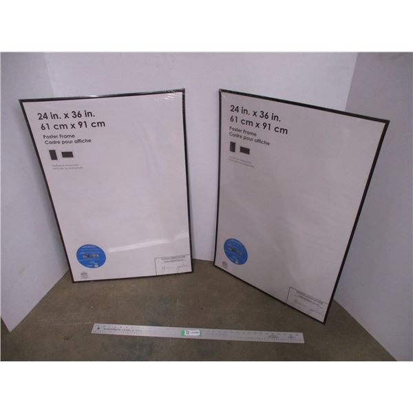 *(2) Empty Poster Frames (24x36)
