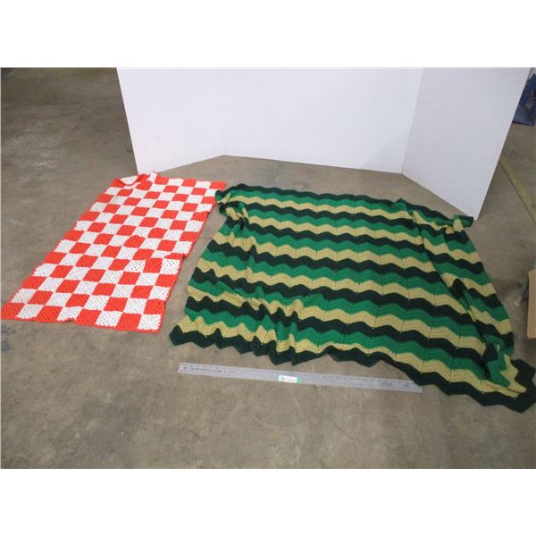 (2) Afghan Blankets