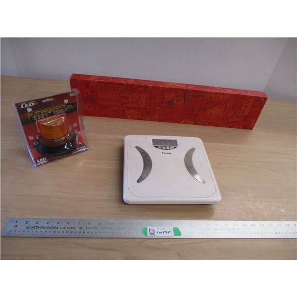 Magnetic LED Beacon, Bathroom Scale and Misc.