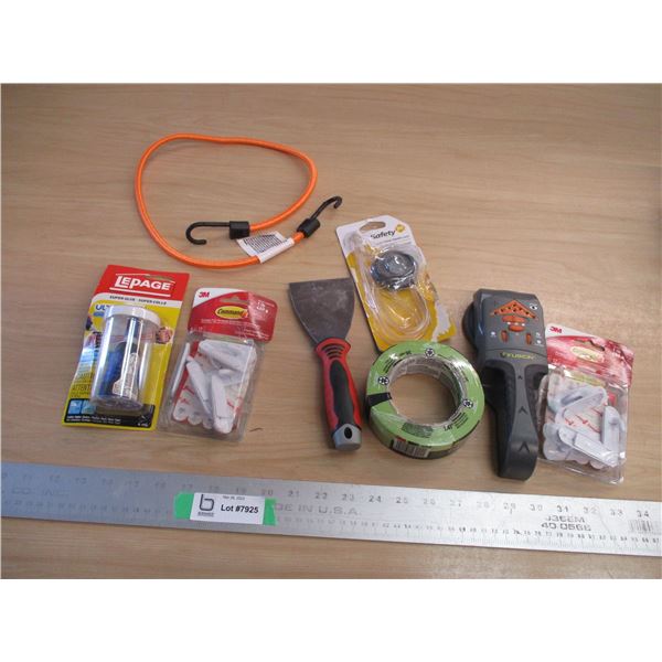 Superglue, Command Hooks, Stud Finder +Misc.