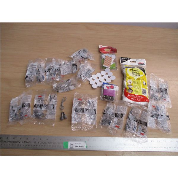 Drop Sheet and Ear Plug Lot