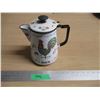 Image 1 : Enamel Coffee Pot w/ Rooster Design