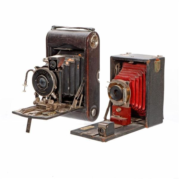 Kodak 3 Autographic Folding Camera, with another.