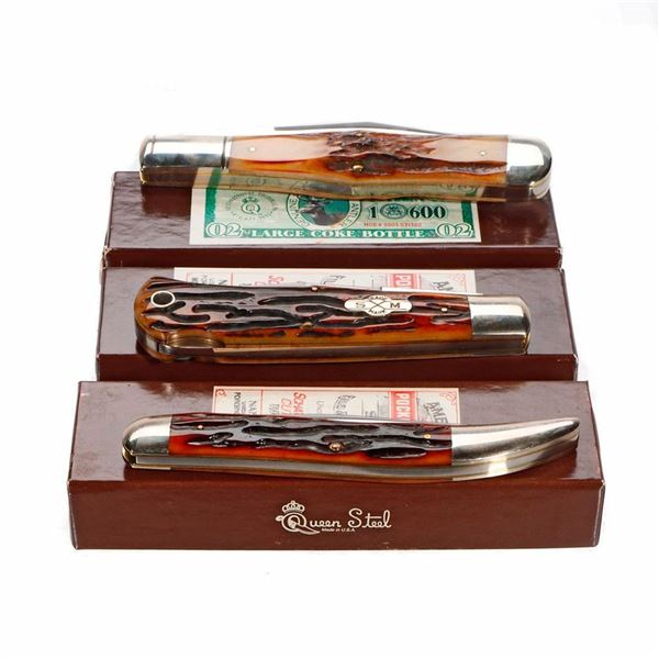 Three Schatt & Morgan Pocket Knives.