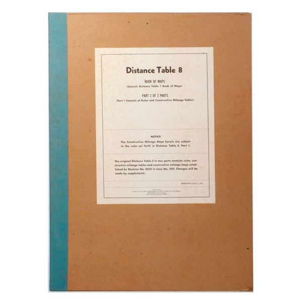 Distance Table Book of Maps, 1975.