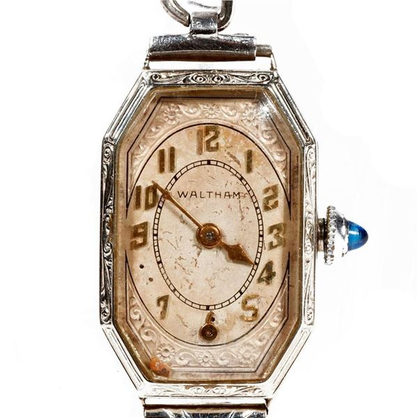 14k white gold ladies Waltham watch , circa 1910
