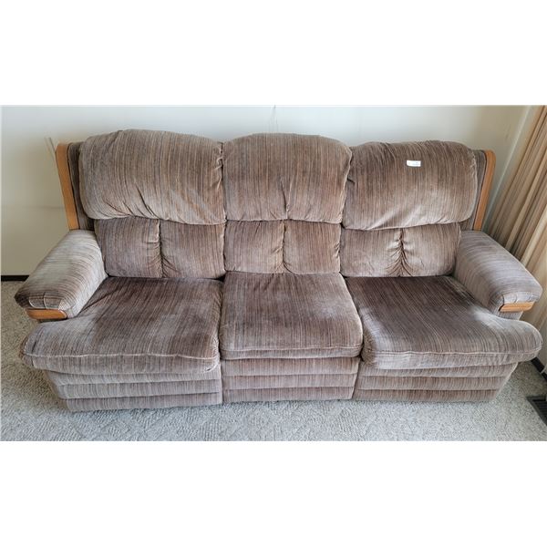 A Sturdy Room Living Room Couch, With Reclining Capabilities