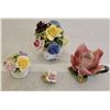 Image 1 : A Beautiful Assortment Of Porcelain (Flower Decor) Ornaments