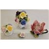 Image 2 : A Beautiful Assortment Of Porcelain (Flower Decor) Ornaments