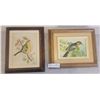 Image 3 : An Assortment Of Hand-Painted Bird Paintings And One Cross Stitched Bird Picture