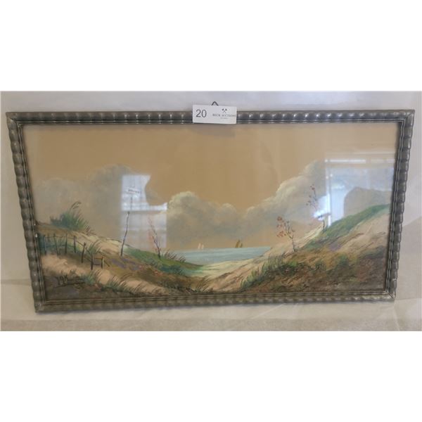 3 Assorted Paintings Of The Somber Countryside