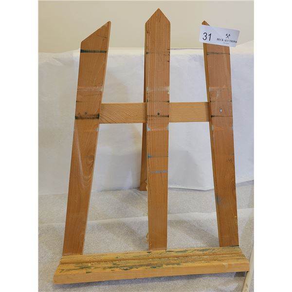2 Art Easels With A Well Loved Art Kit/Supplies ( Canvas's, Paint, Brushes, Paint Palette Etc.)