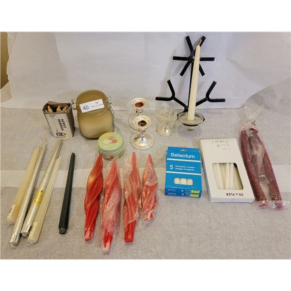 An Huge Assortment Of Heart-Warming Candles/Candle Holders