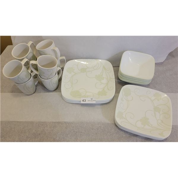 A Large Collection Of Eye Catching Porcelain Dishware From Corelle Coordinates