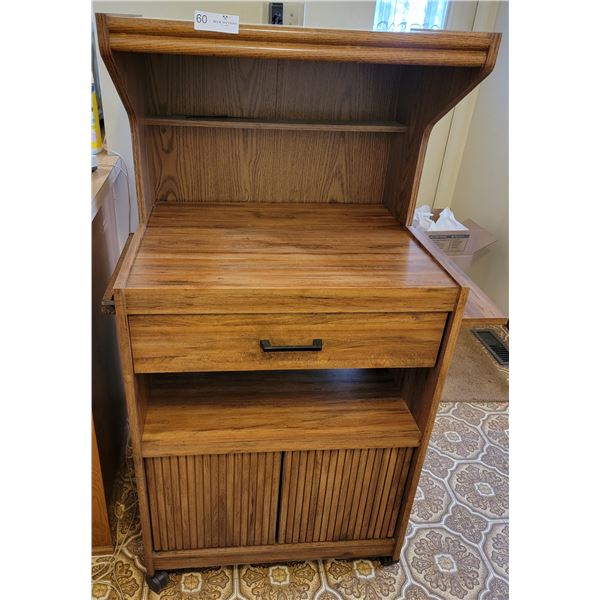 A Reliable Microwave Cabinet ( On Wheels )