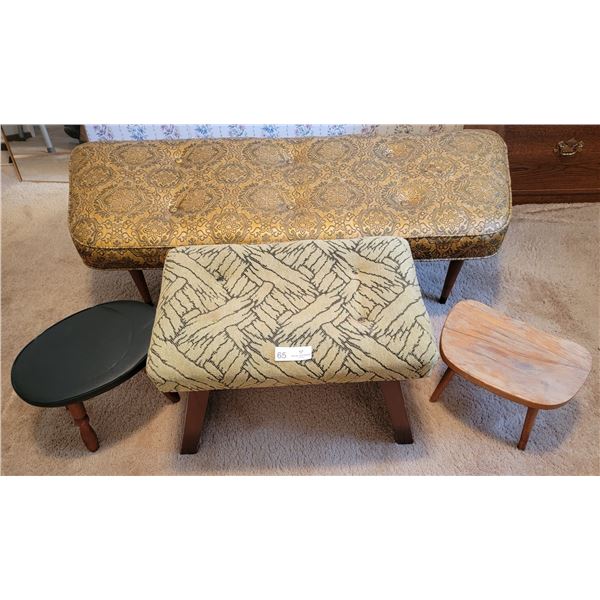 The "Too Cool For Stool" Collection. 4 Assorted Foot Rests