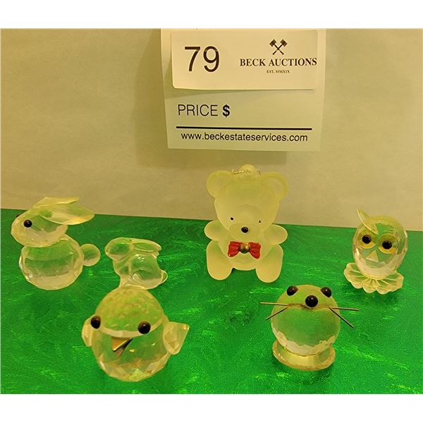 A Charming Assortment Of Adorable Swarovski Crystal And Glass Ornaments