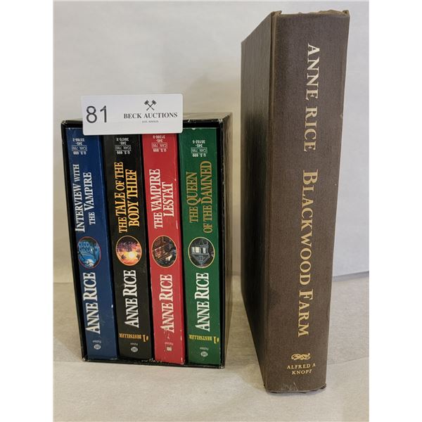 The "Ann Rice" Collection, Feat. The First 4 Novels From The Vampire Chronicles and Blackwood Farm