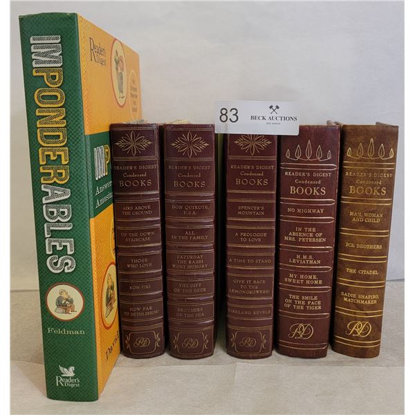An Assortment Of Reader's Digest Condensed Books And "Imponderables"