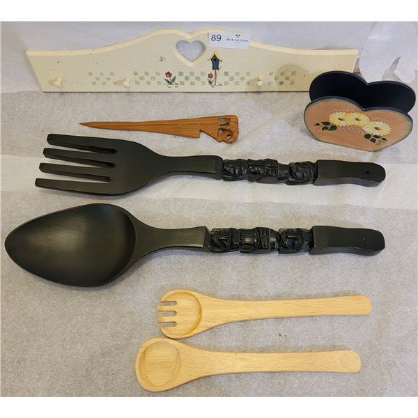 A Wonderful Assortment Of Decorative Kitchens Items ( Napkins Holder, Wall Decor, Letter Opener Etc)