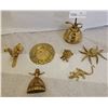 Image 1 : An Assortment Of Beautiful Brass Ornaments/Objects ( Animal Ornaments, Plate, Clothing Hook etc )