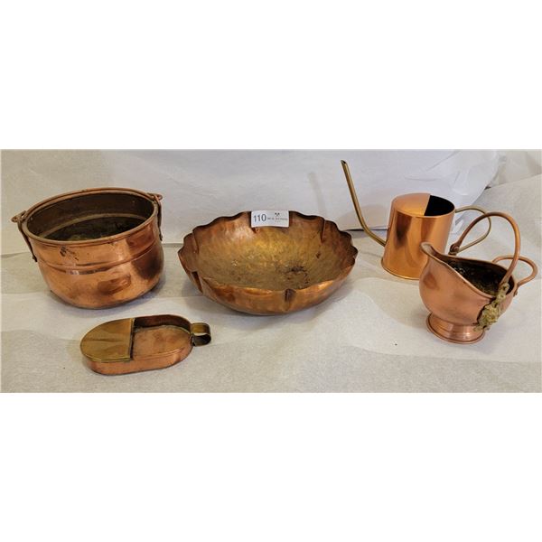 A Beautiful Assortment Of Copper Dishware