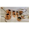 Image 1 : A Wonderful Array Of Decorative Copper Dishware (Measuring Cups, Water Pitcher, Water Pot)
