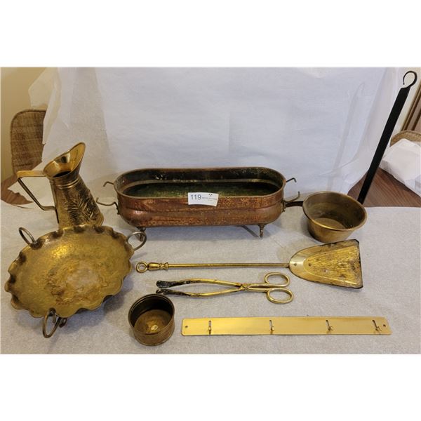 ANOTHER Wonderful Assortment Of Brass Items ( Water Pitcher, Ladle, Coat Hanger, Bowls etc.)