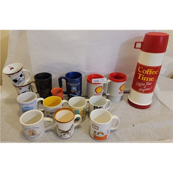 A Wonderful Assortment Of Coffee Mugs (Includes Thermus)