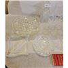 Image 3 : An Absolutely Beautiful Assortment Crystal/Glassware Decanters, Coasters, Serving Trays, And More!)