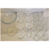 Image 2 : A Set Of 7 Crystal Glassware, 11 Glass Cups, 1 Bowl and 1 Juicer