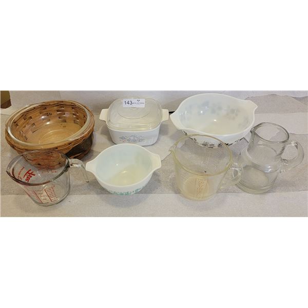An Excellent Assortment Of Porcelain and Pyrex Dishware