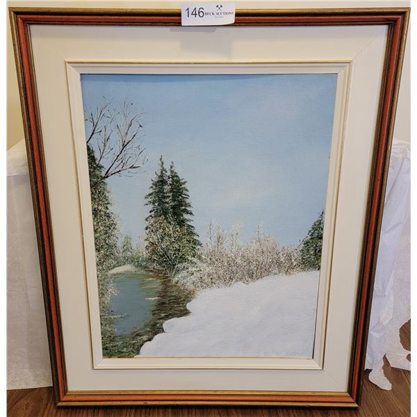 2 Gorgeous Painting, Accompanied By Chilling Still Of The Ominous Street-side.