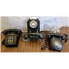 Image 1 : A Trio Of Vintage Telephones (1 Wall Rotary Phone, 1 Rotary Phone, 1 Vintage Phone)