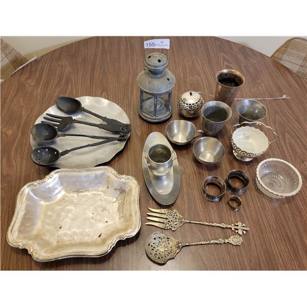 Assortment Of Unique Silver And Cast-iron Pieces