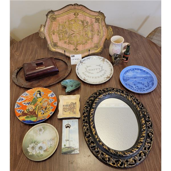 Decorative Plates With Wall Art  And Mirror