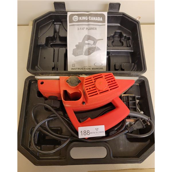 King Canada 3-1/4" Planer Model No: 8333