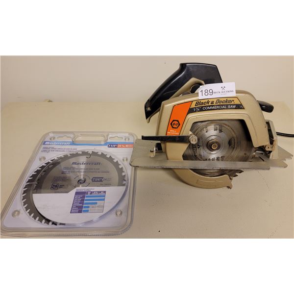 Black And Decker 7-1/4" Commercial Circular Saw Model No: 7340