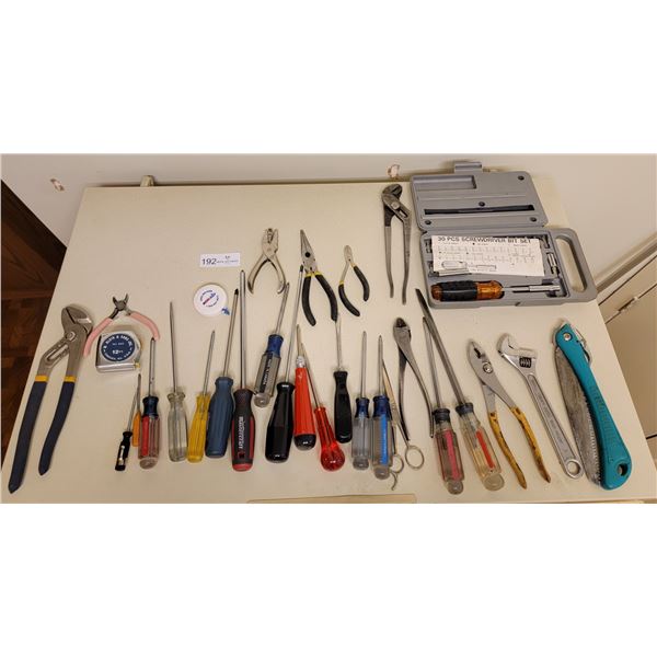 Screwdriver Bit Set With Assortment Of Screwdrivers And More