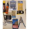 Image 3 : Assorted Drill Bits, Screwdrivers, Tweezer Set, And Hand Saws