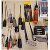 Image 4 : Assorted Drill Bits, Screwdrivers, Tweezer Set, And Hand Saws