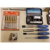 Image 2 : Assorted Tools, Socket Set, 7pc Nut Driver, Level, Chip Chisels, And Measuring Tape